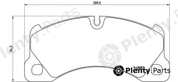  BREMBO part P65017 Brake Pad Set, disc brake