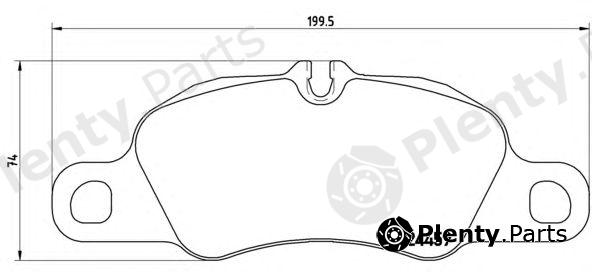  BREMBO part P65018 Brake Pad Set, disc brake