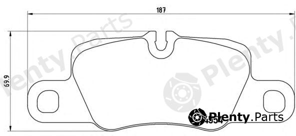  BREMBO part P65020 Brake Pad Set, disc brake