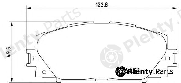  BREMBO part P83106 Brake Pad Set, disc brake