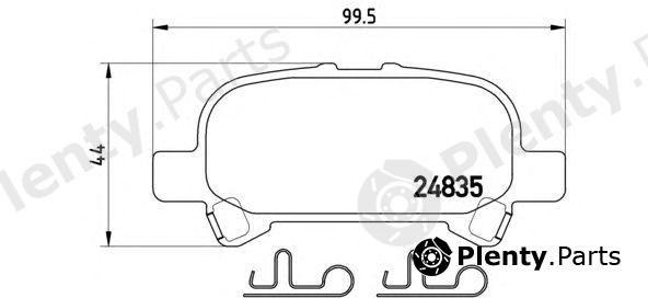  BREMBO part P83110 Brake Pad Set, disc brake