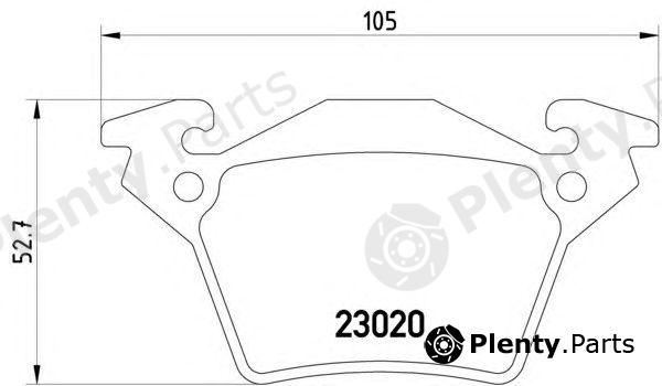  HELLA part 8DB355008-641 (8DB355008641) Brake Pad Set, disc brake