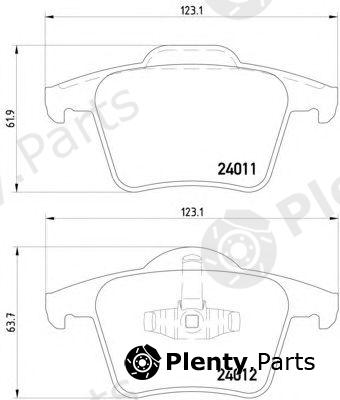  HELLA part 8DB355010-801 (8DB355010801) Brake Pad Set, disc brake