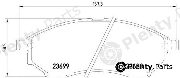  HELLA part 8DB355013-141 (8DB355013141) Brake Pad Set, disc brake