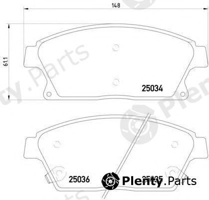  HELLA part 8DB355015-241 (8DB355015241) Brake Pad Set, disc brake