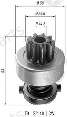  MAGNETI MARELLI part 940113020358 Pinion, starter