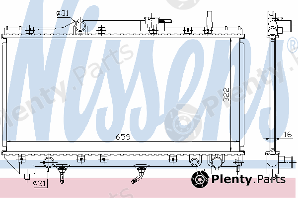  NISSENS part 64806A Radiator, engine cooling