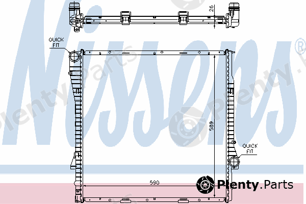  NISSENS part 60789 Radiator, engine cooling
