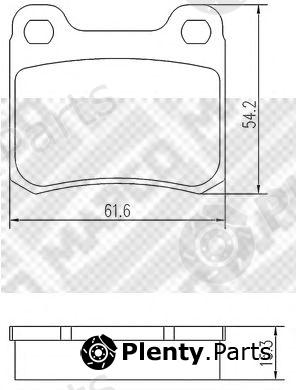  MAPCO part 6704 Brake Pad Set, disc brake