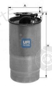  UFI part 2442700 Fuel filter