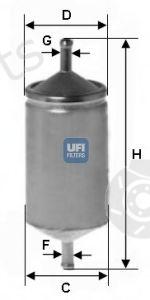  UFI part 3150100 Fuel filter