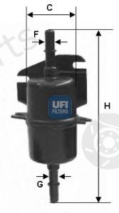  UFI part 3174000 Fuel filter