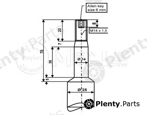  MEYLE part 3266240002 Shock Absorber