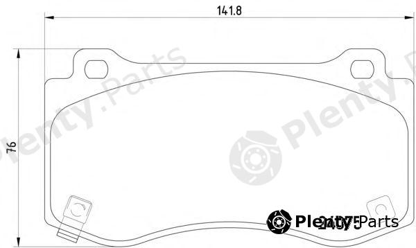  PAGID part T1803 Brake Pad Set, disc brake