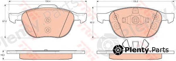  TRW part GDB1939 Brake Pad Set, disc brake