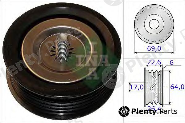  INA part 532067110 Deflection/Guide Pulley, v-ribbed belt