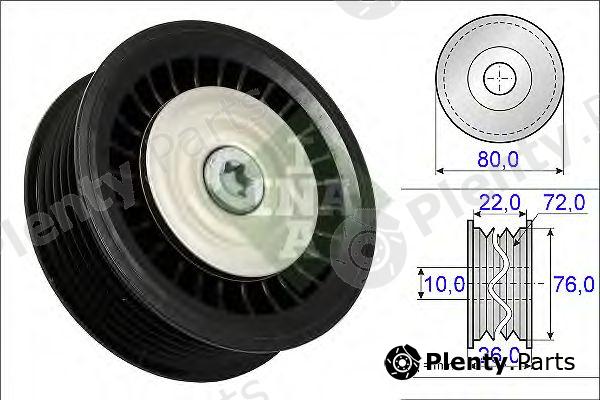  INA part 532067810 Deflection/Guide Pulley, v-ribbed belt