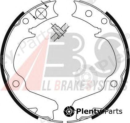  A.B.S. part 9116 Brake Shoe Set, parking brake