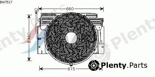  AVA QUALITY COOLING part BW7517 Fan, radiator