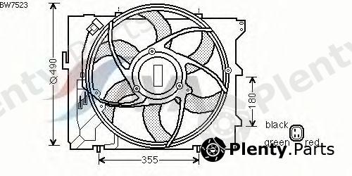  AVA QUALITY COOLING part BW7523 Fan, radiator