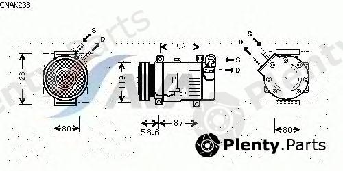  AVA QUALITY COOLING part CNAK238 Compressor, air conditioning