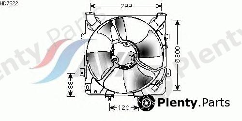  AVA QUALITY COOLING part HD7522 Fan, radiator