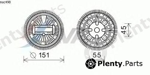 AVA QUALITY COOLING part MSC498 Clutch, radiator fan