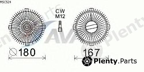  AVA QUALITY COOLING part MSC524 Clutch, radiator fan