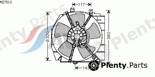  AVA QUALITY COOLING part MZ7513 Fan, radiator