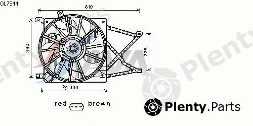  AVA QUALITY COOLING part OL7544 Fan, radiator