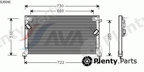  AVA QUALITY COOLING part SU5040 Condenser, air conditioning