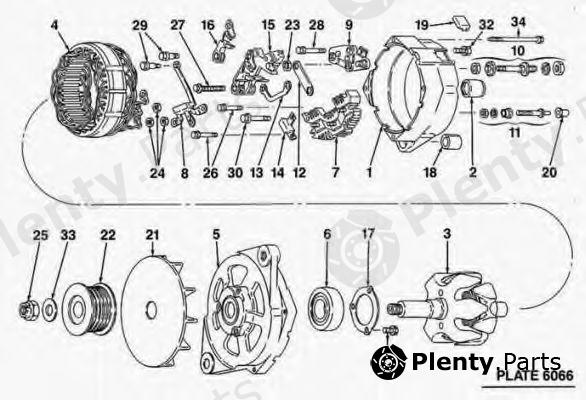  DELCO REMY part 19010111 Alternator