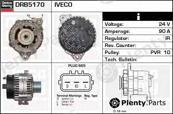  DELCO REMY part DRB5170 Alternator