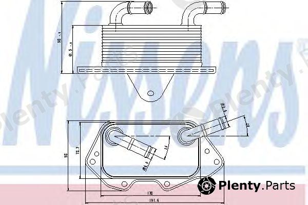  NISSENS part 90662 Oil Cooler, engine oil
