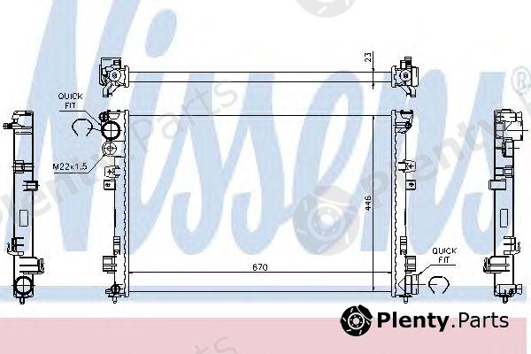  NISSENS part 61875 Radiator, engine cooling