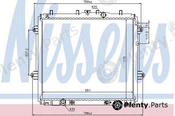  NISSENS part 646825 Radiator, engine cooling