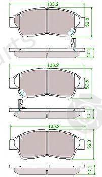  MAPCO part 6461 Brake Pad Set, disc brake