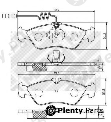  MAPCO part 6513 Brake Pad Set, disc brake