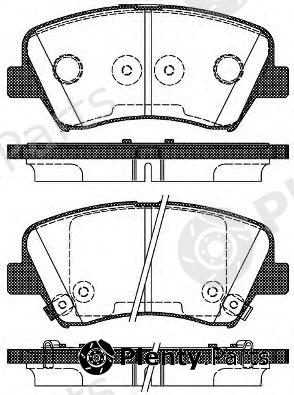  REMSA part 1412.32 (141232) Brake Pad Set, disc brake
