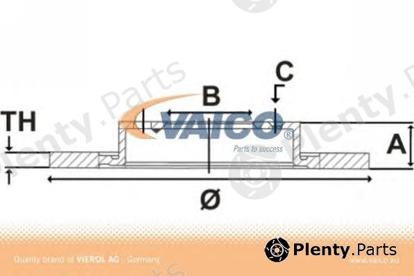  VAICO part V1040078 Brake Disc