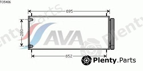  AVA QUALITY COOLING part TO5406 Condenser, air conditioning