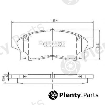  NIPPARTS part J3602058 Brake Pad Set, disc brake