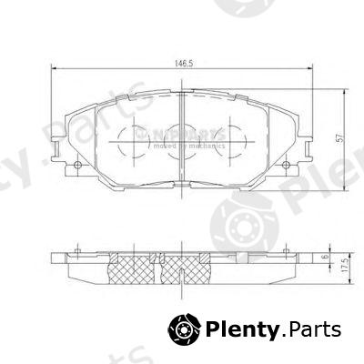  NIPPARTS part N3602138 Brake Pad Set, disc brake
