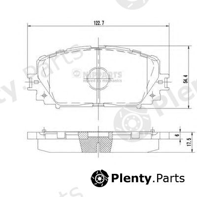  NIPPARTS part N3602140 Brake Pad Set, disc brake