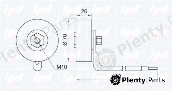  IPD part 15-3235 (153235) Tensioner Pulley, v-ribbed belt