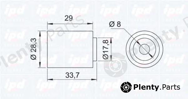  IPD part 15-3211 (153211) Deflection/Guide Pulley, timing belt