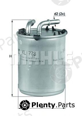  MAHLE ORIGINAL part KL778 Fuel filter