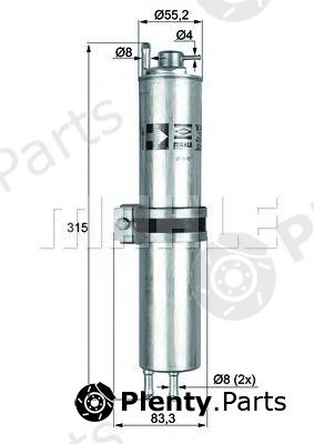  MAHLE ORIGINAL part KLH12 Fuel filter