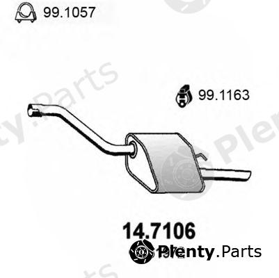  ASSO part 147106 End Silencer