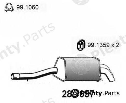  ASSO part 28.7057 (287057) End Silencer